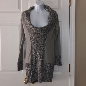 Proof Excellence  gray tunic sweater  Sz L